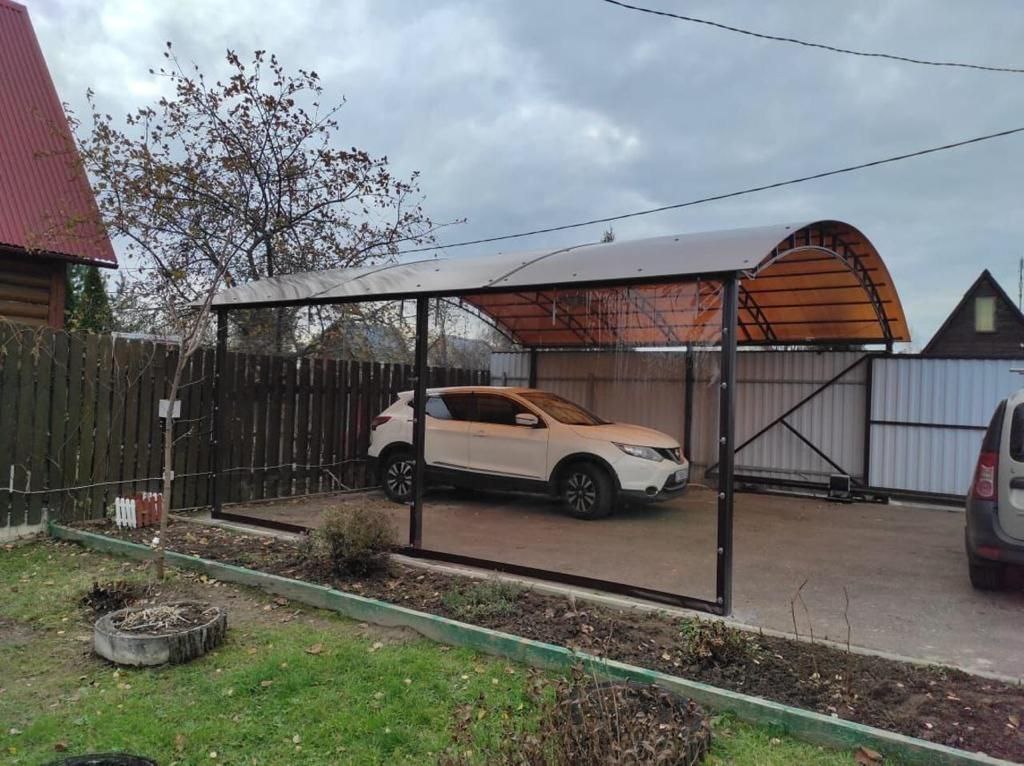 Прозрачные шторы ПВХ для навеса под автомобиль в Суземке